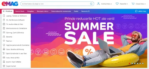 Emag homepage