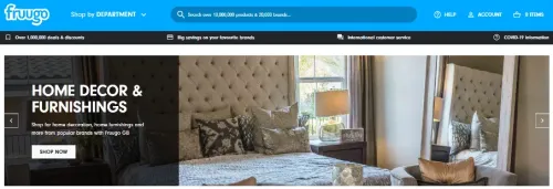 Fruugo homepage