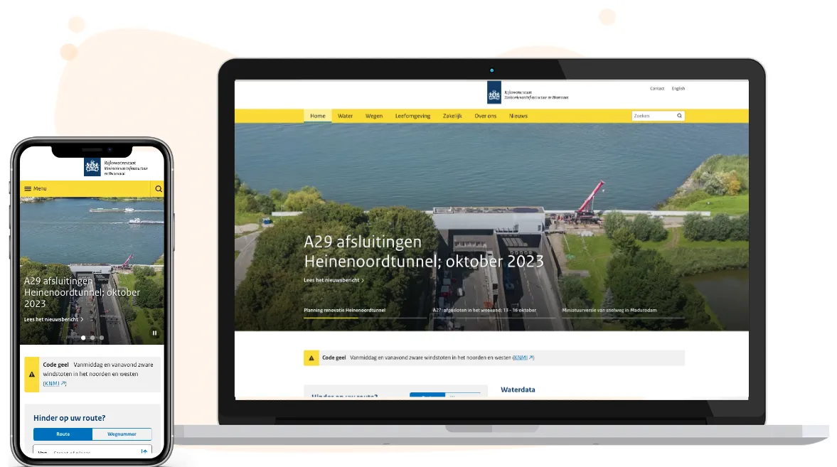 Resultaat - website rijkswaterstaat